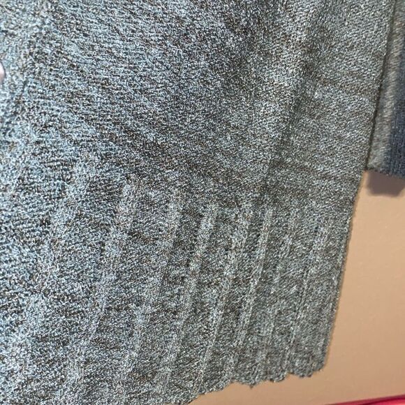 Ladies Brenda French for French Rags Turquoise and gray Cardigan size Large - Picture 6 of 11